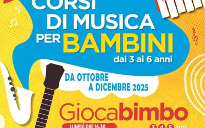 La musica diventa un gioco: tornano “Giocabimbo” e “Giocasuono”, i laboratori musicali per i più piccoli